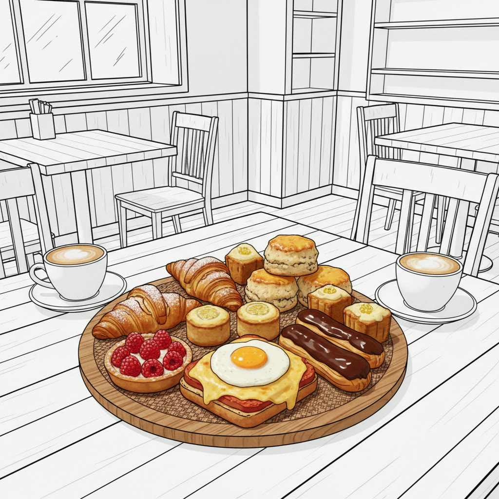Brunch para dos en el salón 2D