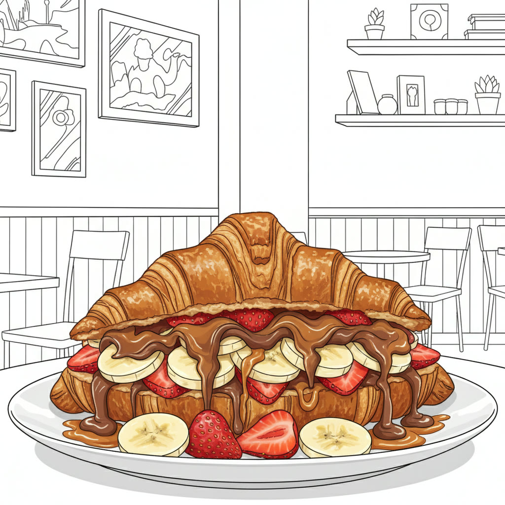 Croissant rellena