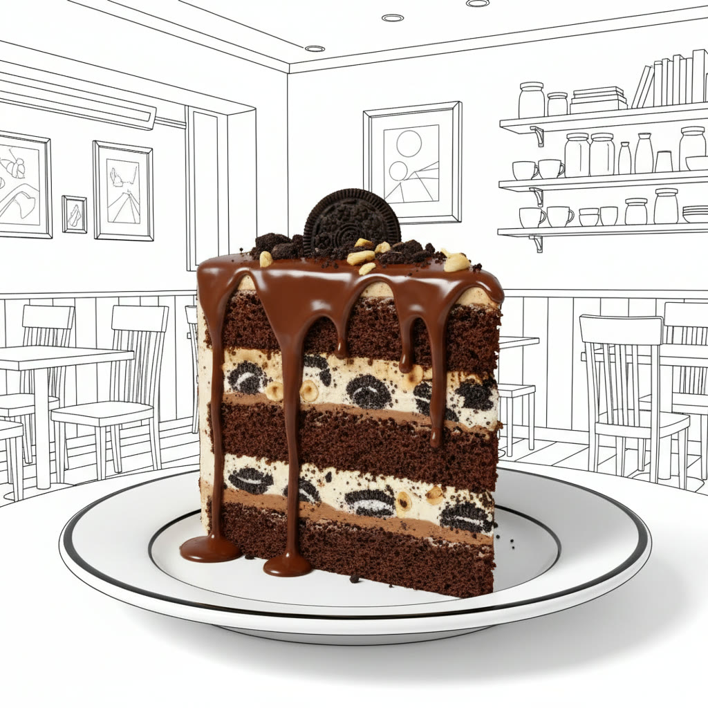 Torta Storybrooke servida en el salón 2D